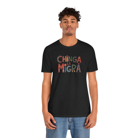 Chinga La Migra Shirt - Political Protest Activist Graphic Tee - Goateez Style