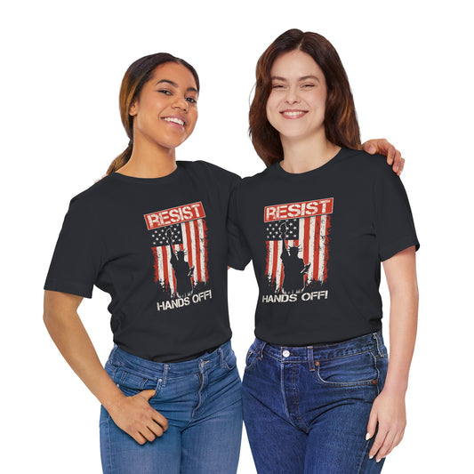 Resist Hands Off Shirt - Distressed Protest Tee - Goateez Style