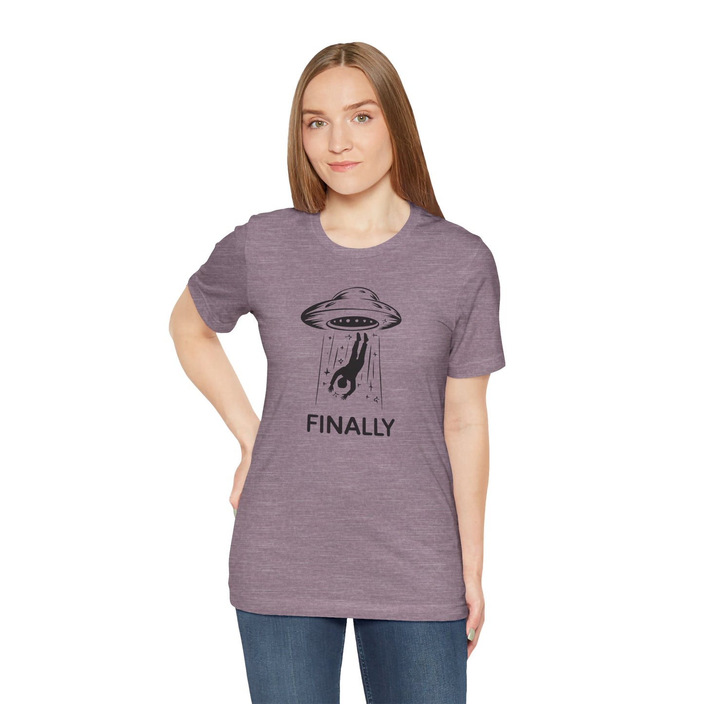 Finally Some Good News Shirt - Alien Abduction Humor - Goateez Style