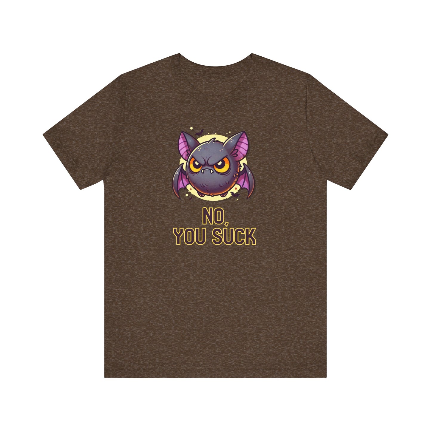 No, You Suck Halloween T-Shirt - Funny Bat Innuendo Tee - Goateez Style