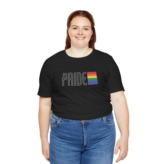 Minimalist PRIDE Rainbow Flag LGBTQ T-Shirt - Goateez Style