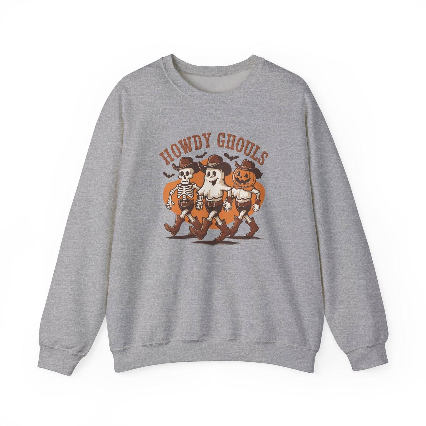Howdy Ghouls Sweatshirt - Fun Halloween Western Design - Goateez Style