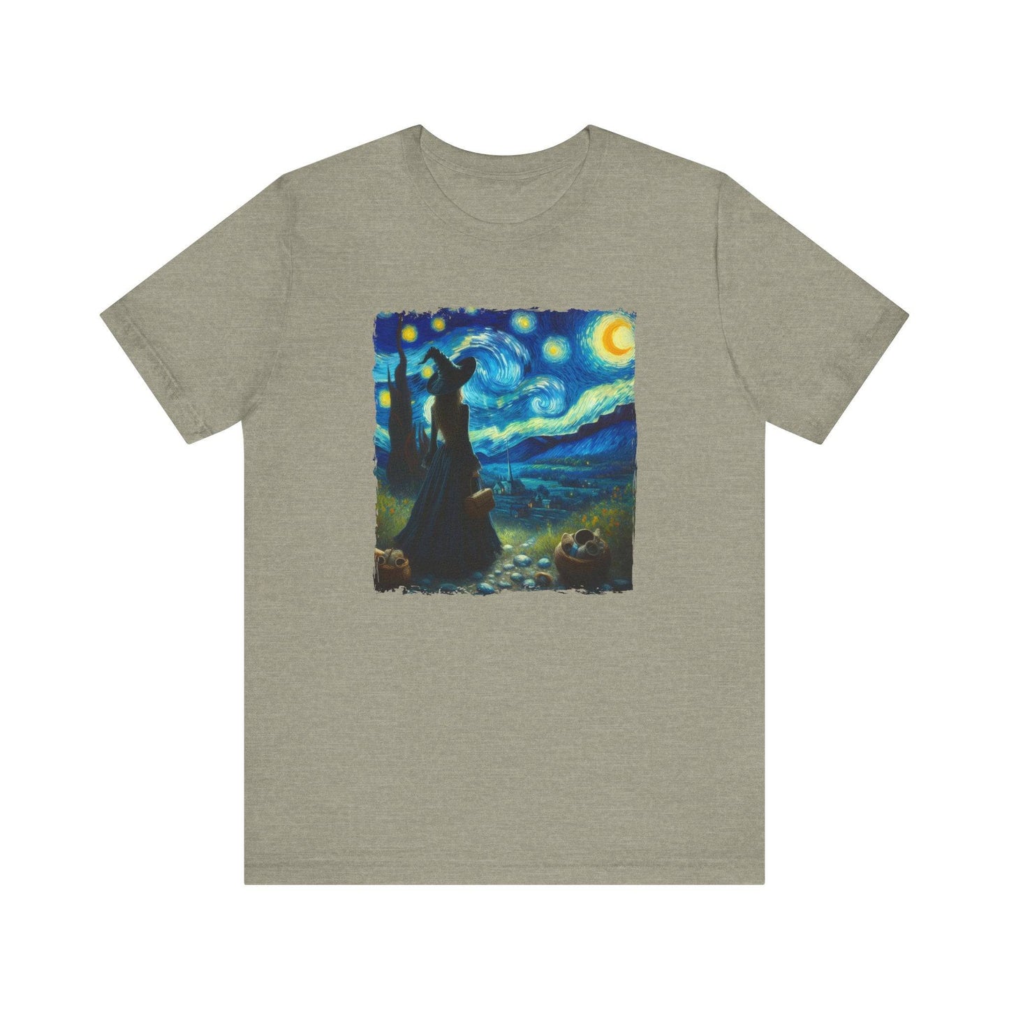 Witch Starry Night Parody T-Shirt - Goateez Style