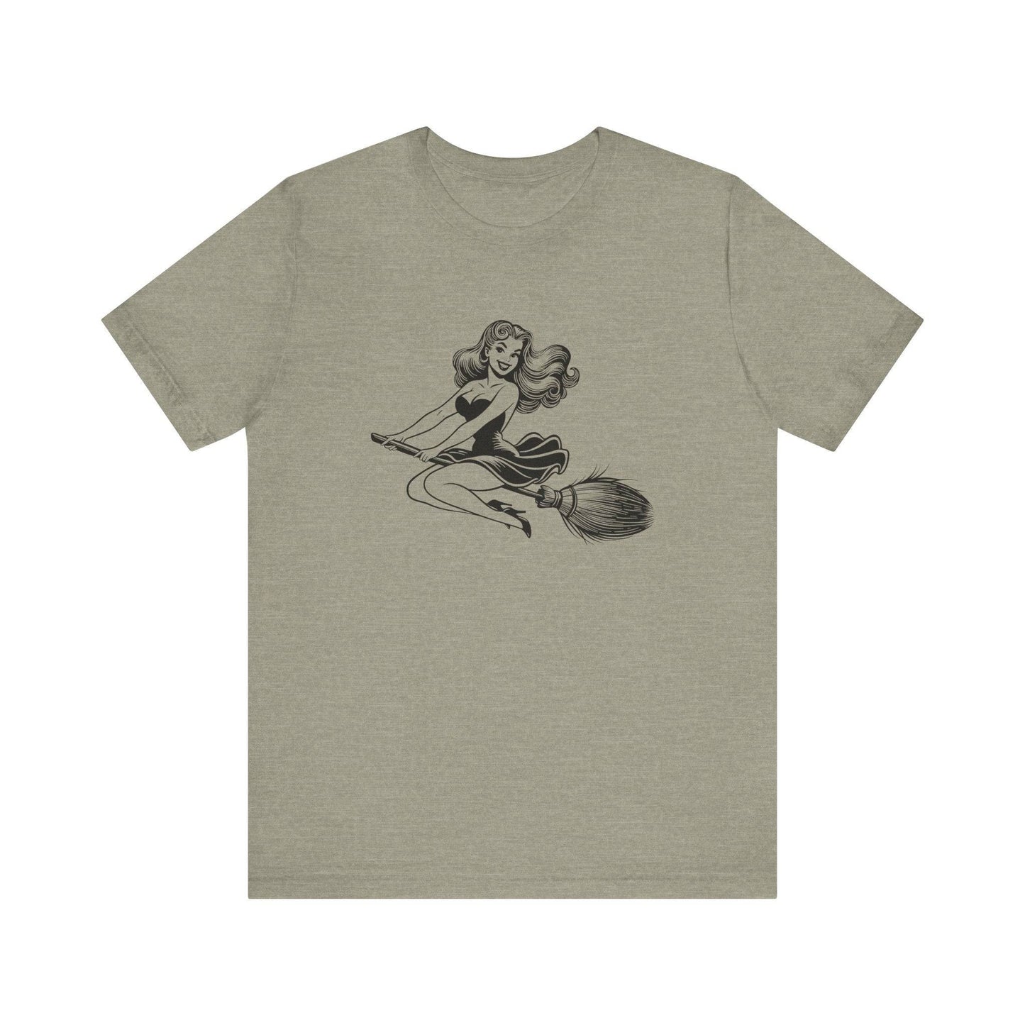 Witch Silhouette Halloween T-Shirt - Goateez Style