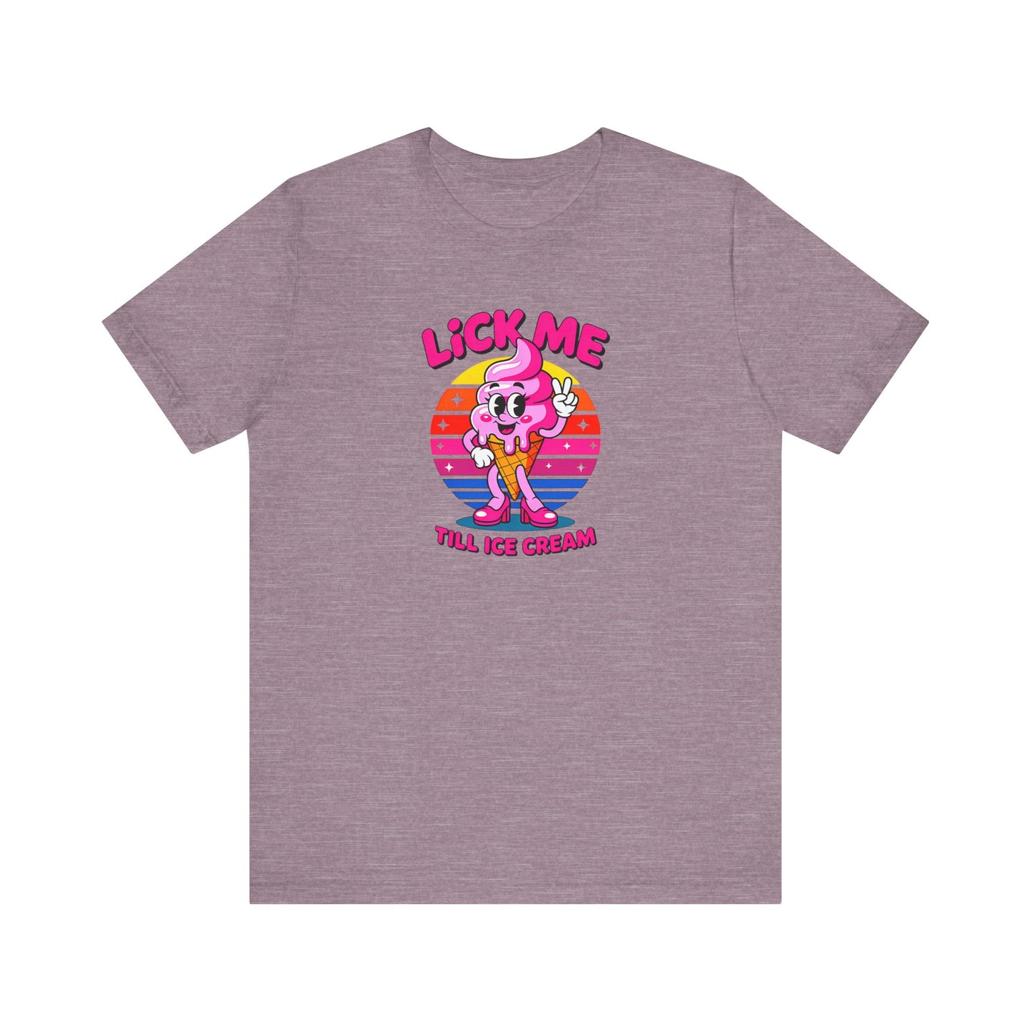 Lick Me Till Ice Cream Shirt - Funny Innuendo Retro Cartoon Tee - Goateez Style