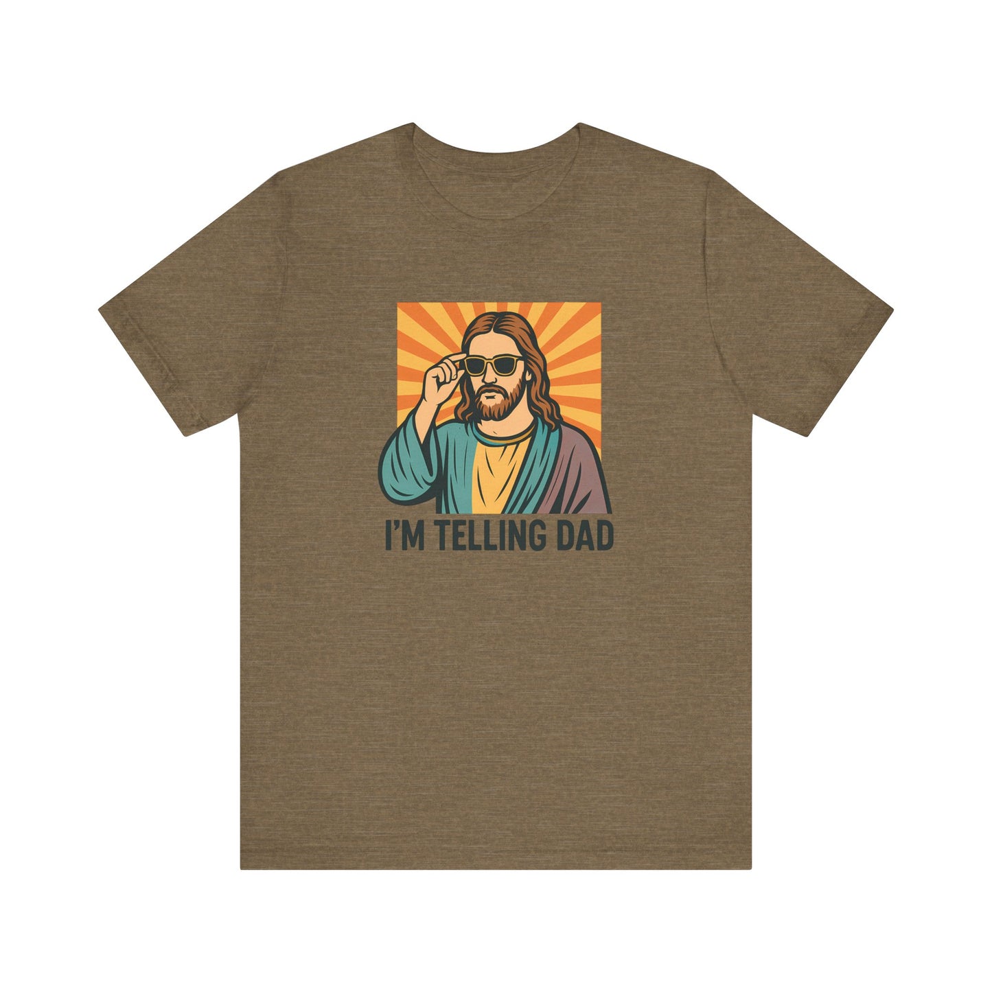 I'm Telling Dad Shirt - Funny Jesus Cool Shades Christian Tee - Goateez Style