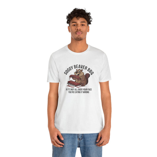 Soggy Beaver BBQ Shirt - Funny Innuendo T-Shirt - Goateez Style