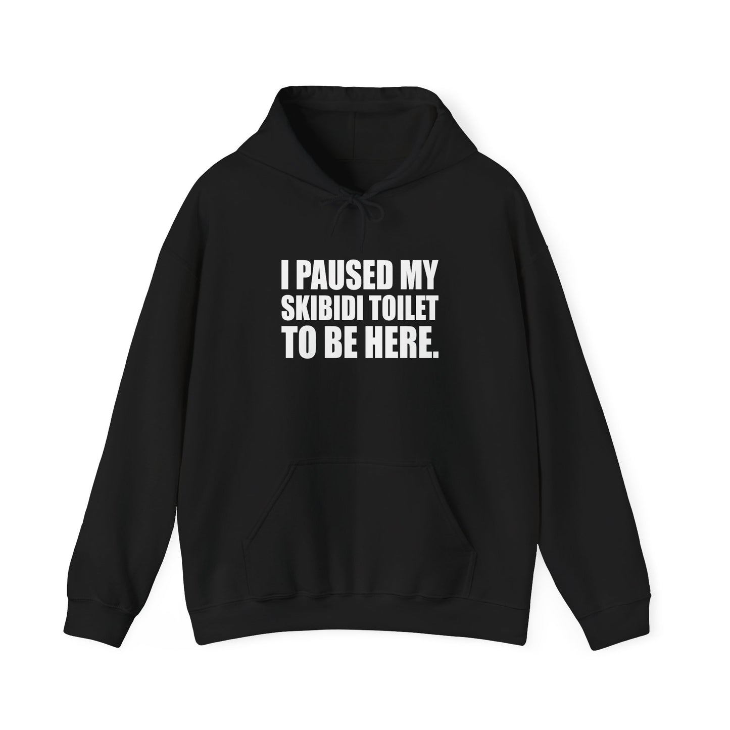 I Paused My Skibidi Toilet Hoodie - Funny Meme Hoodie - Goateez Style