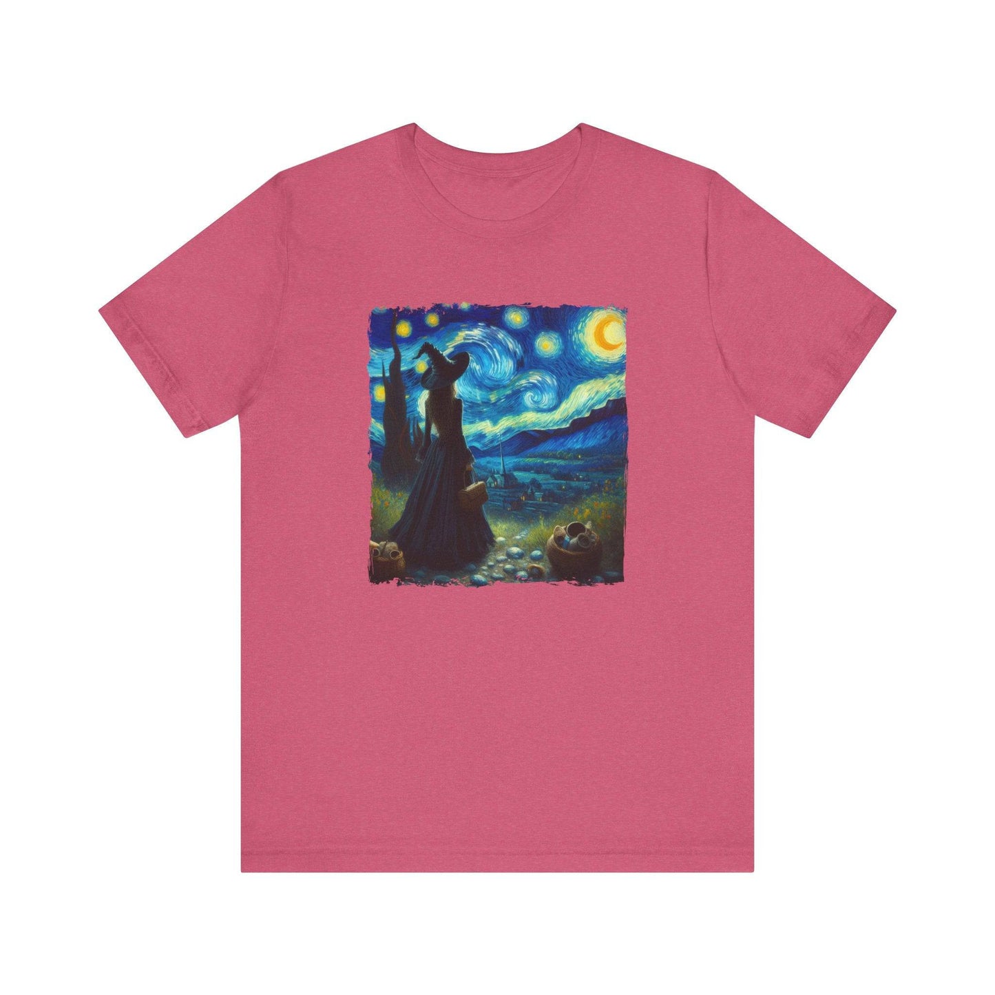 Witch Starry Night Parody T-Shirt - Goateez Style