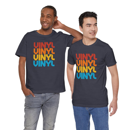 Retro Vinyl T-Shirt - Bold and Colorful Music Lover Design - Goateez Style