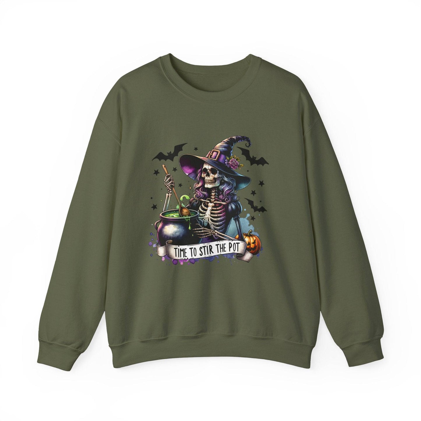 Time to Stir the Pot Halloween Sweatshirt - Goateez Style