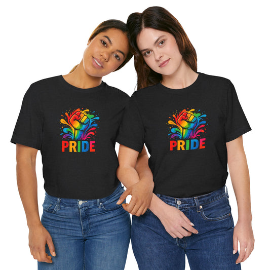Rainbow Fist Pride T-Shirt - LGBTQ Protest Shirt - Goateez Style