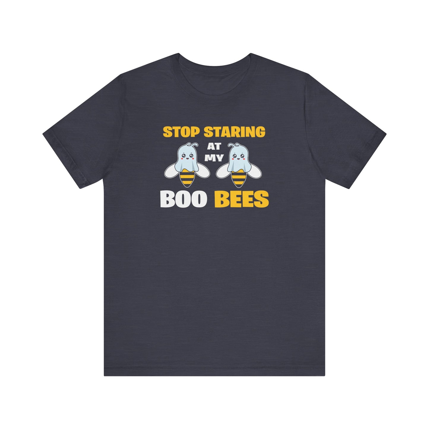 Stop Staring At My Boo Bees T-Shirt - Funny Halloween Innuendo Tee - Goateez Style