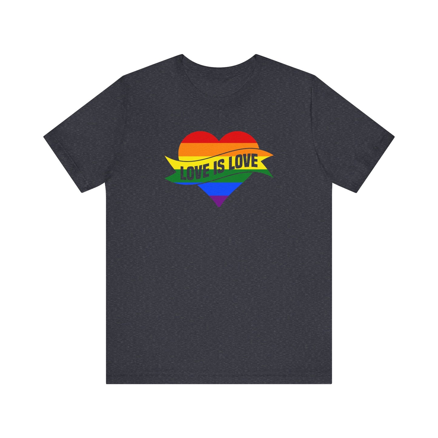 Love Is Love Pride Tee – Rainbow Heart T-Shirt