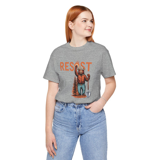 Resist Smokey Bear Shirt - Protect National Parks Tee - Goateez Style