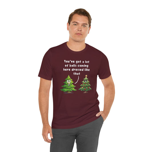 Funny Christmas Tree Shirt | Holiday Humor Party Tee - Goateez Style