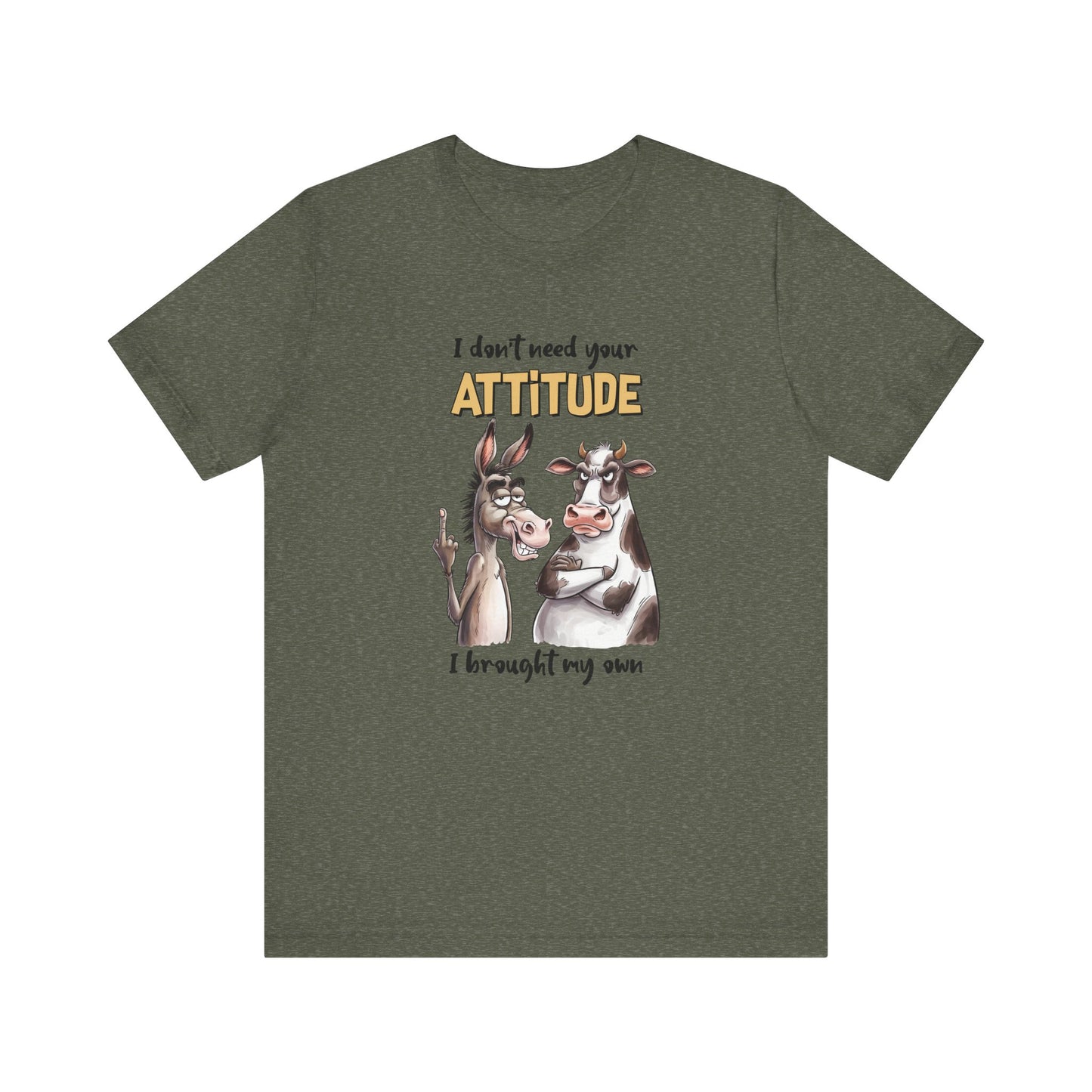 Attitude Shirt - Funny Donkey and Cow Humor Tee