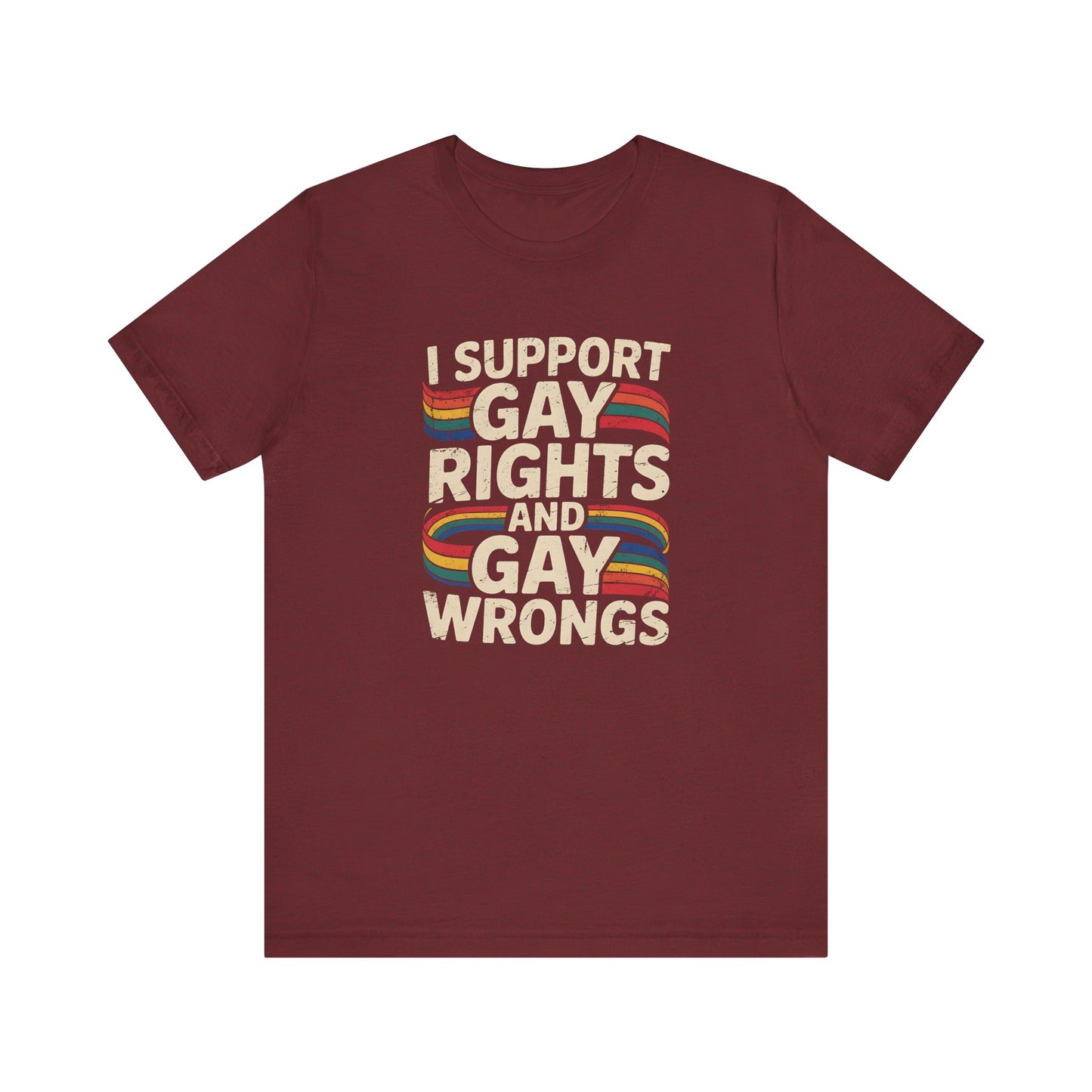 Gay Rights and Gay Wrongs Shirt - Funny LGBTQ Pride Tee - Goateez Style
