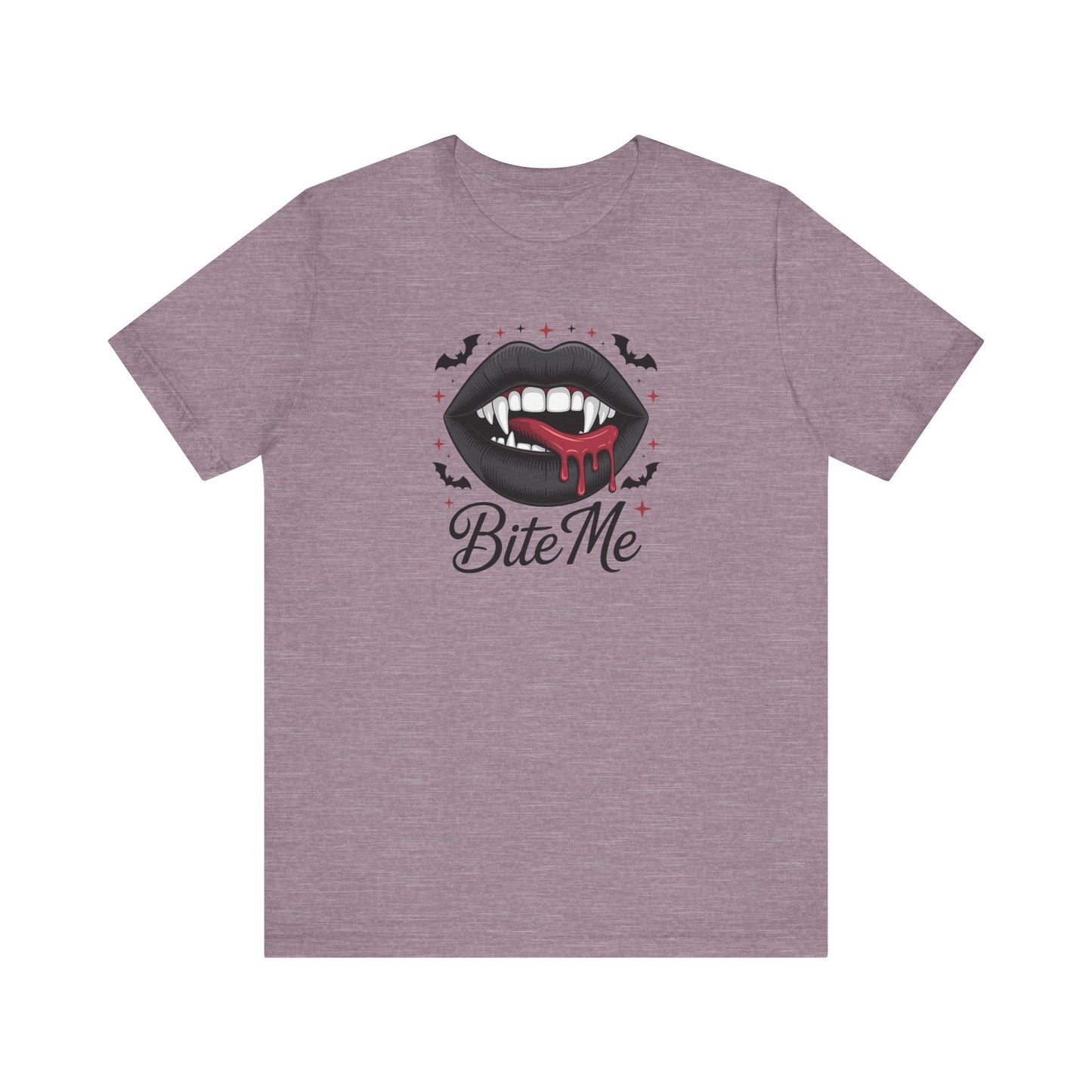 Vampire Bite Me Shirt - Gothic Lips Fang T-Shirt for Halloween