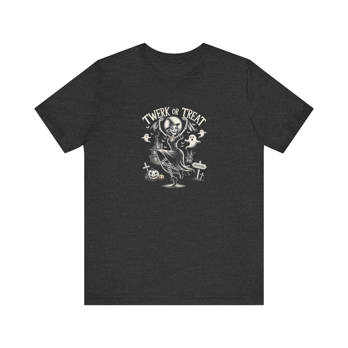 Twerk or Treat Shirt, Funny Halloween Witch Party Tee - Goateez Style