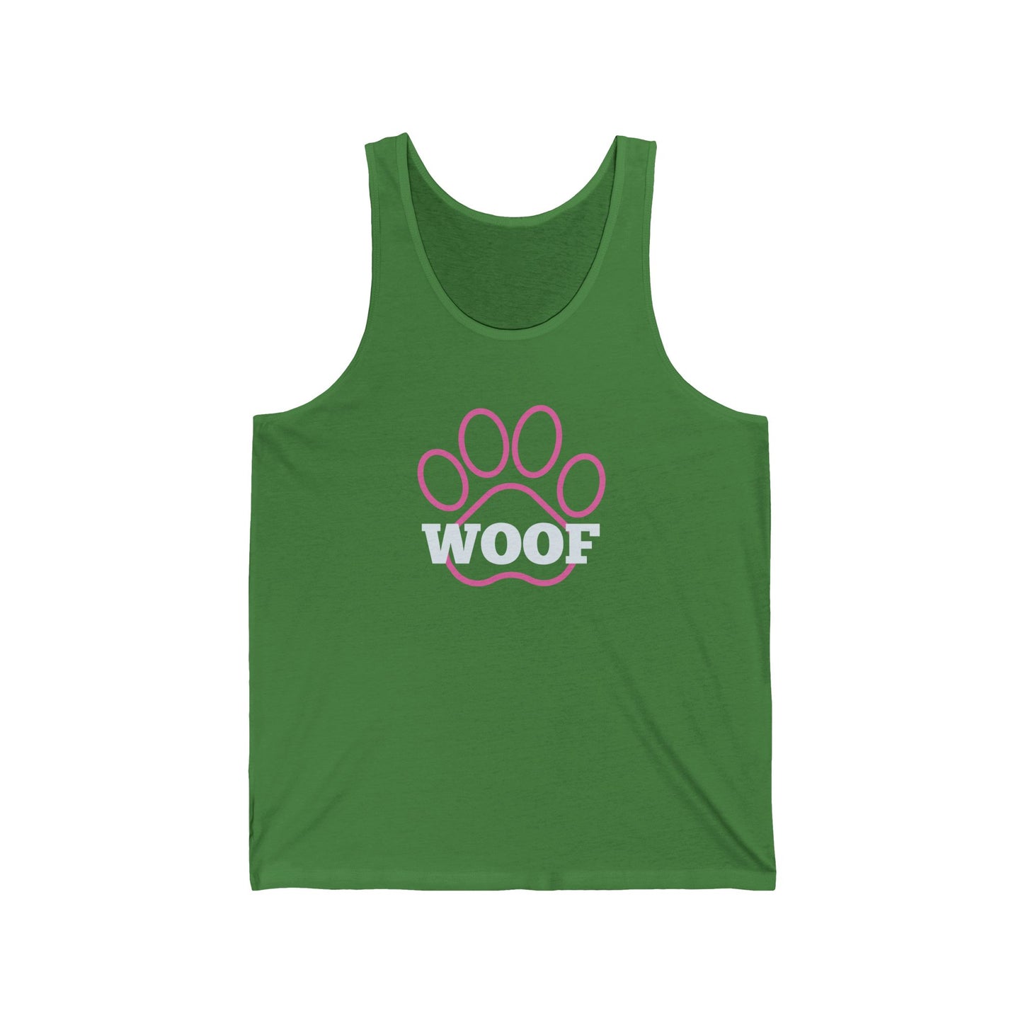 Woof Tank Top - Gay Dog Pride Shirt for Dog Lovers - Goateez Style