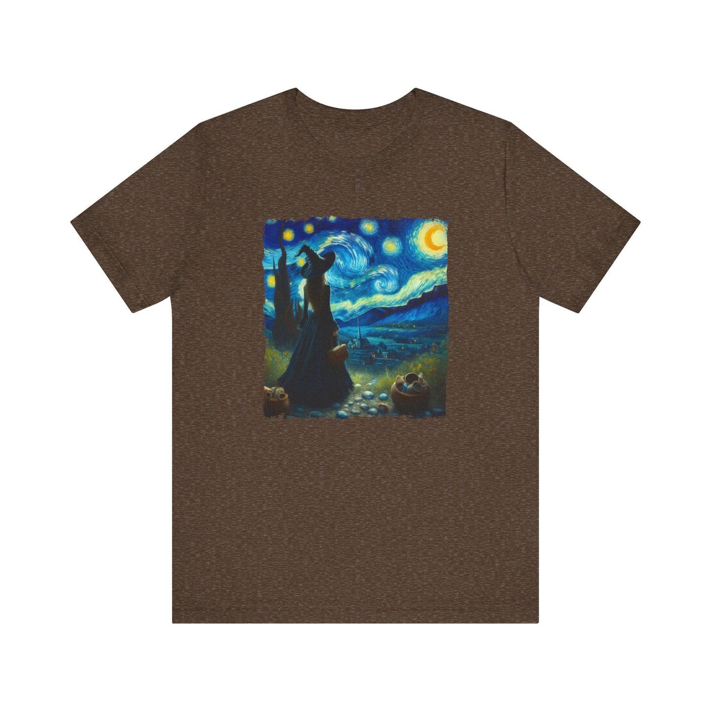 Witch Starry Night Parody T-Shirt - Goateez Style