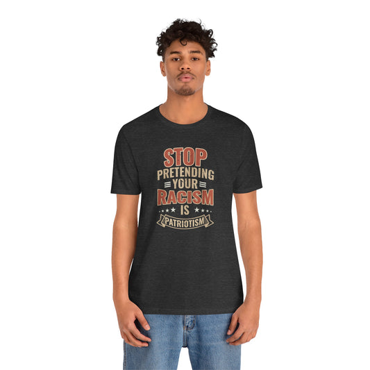 Stop Racism Shirt | Anti Racist Political Protest Tee - Goateez Style