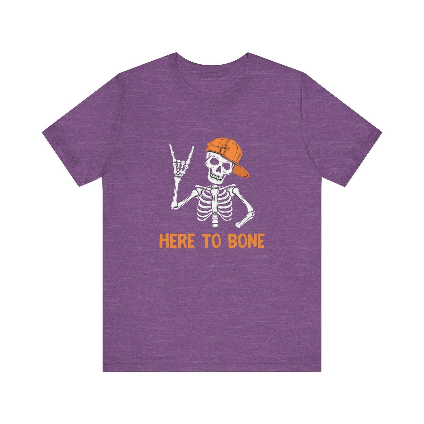 Here to Bone Funny Skeleton Adult Humor T-Shirt - Sexual Innuendo Halloween Tee V2 - Goateez Style