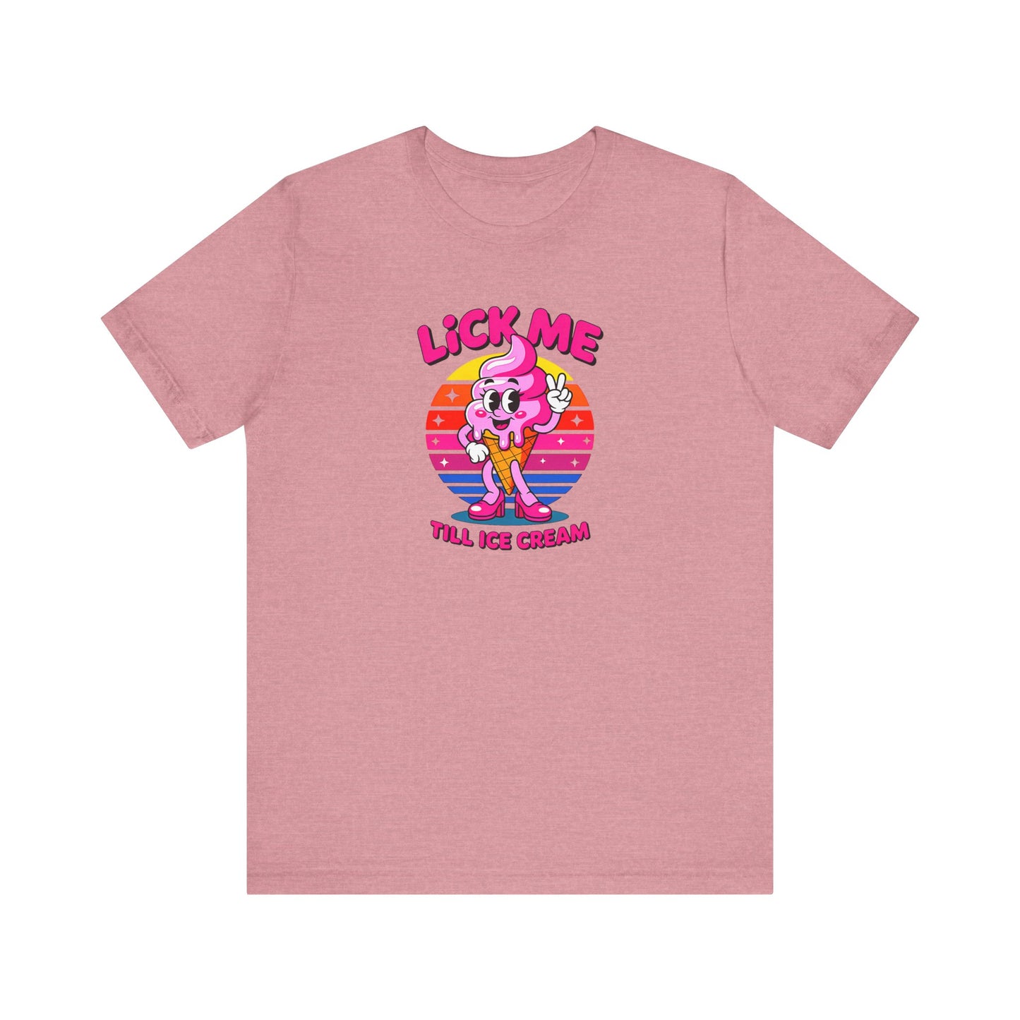 Lick Me Till Ice Cream Shirt - Funny Innuendo Retro Cartoon Tee - Goateez Style