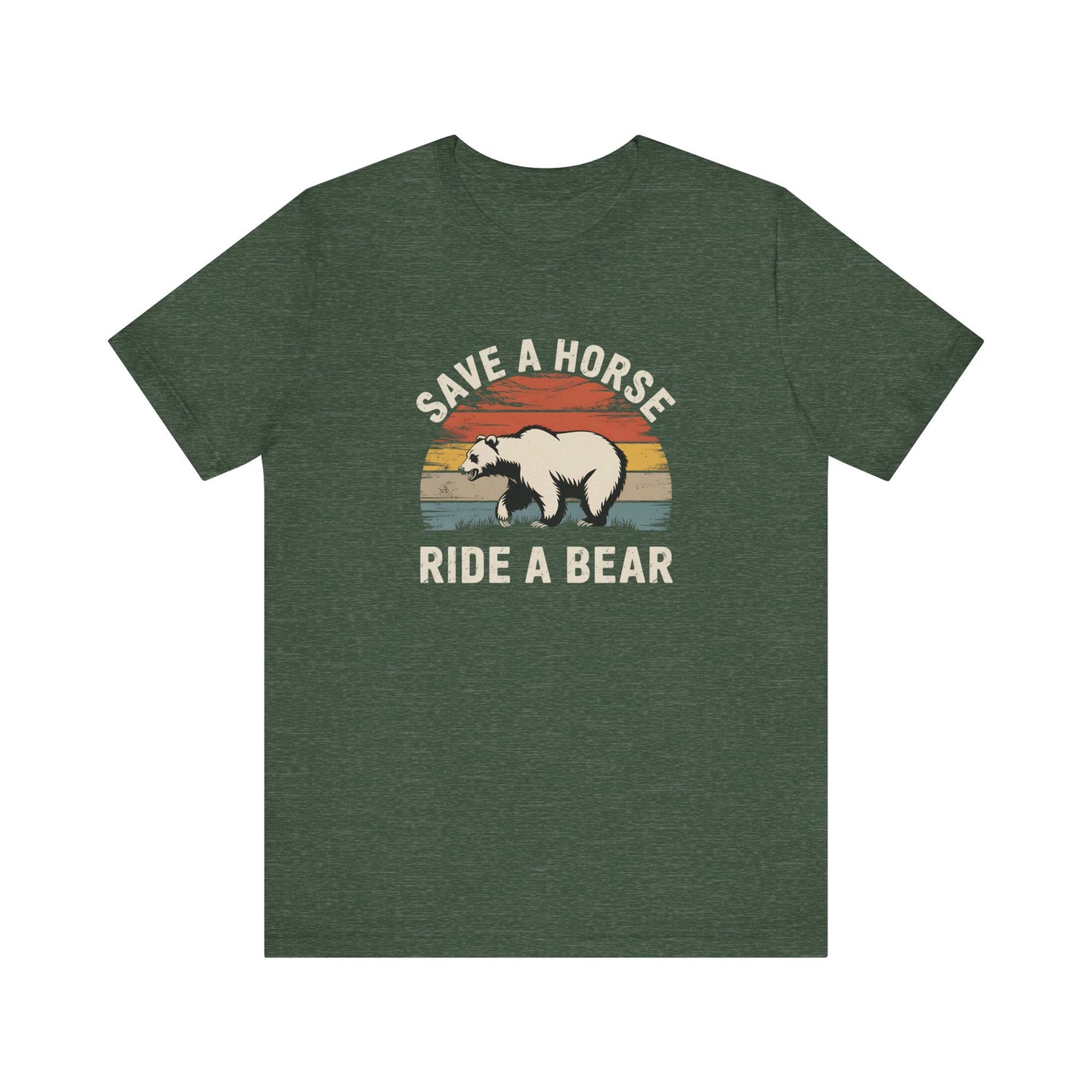 Save a Horse Ride a Bear Funny Gay Pride Shirt