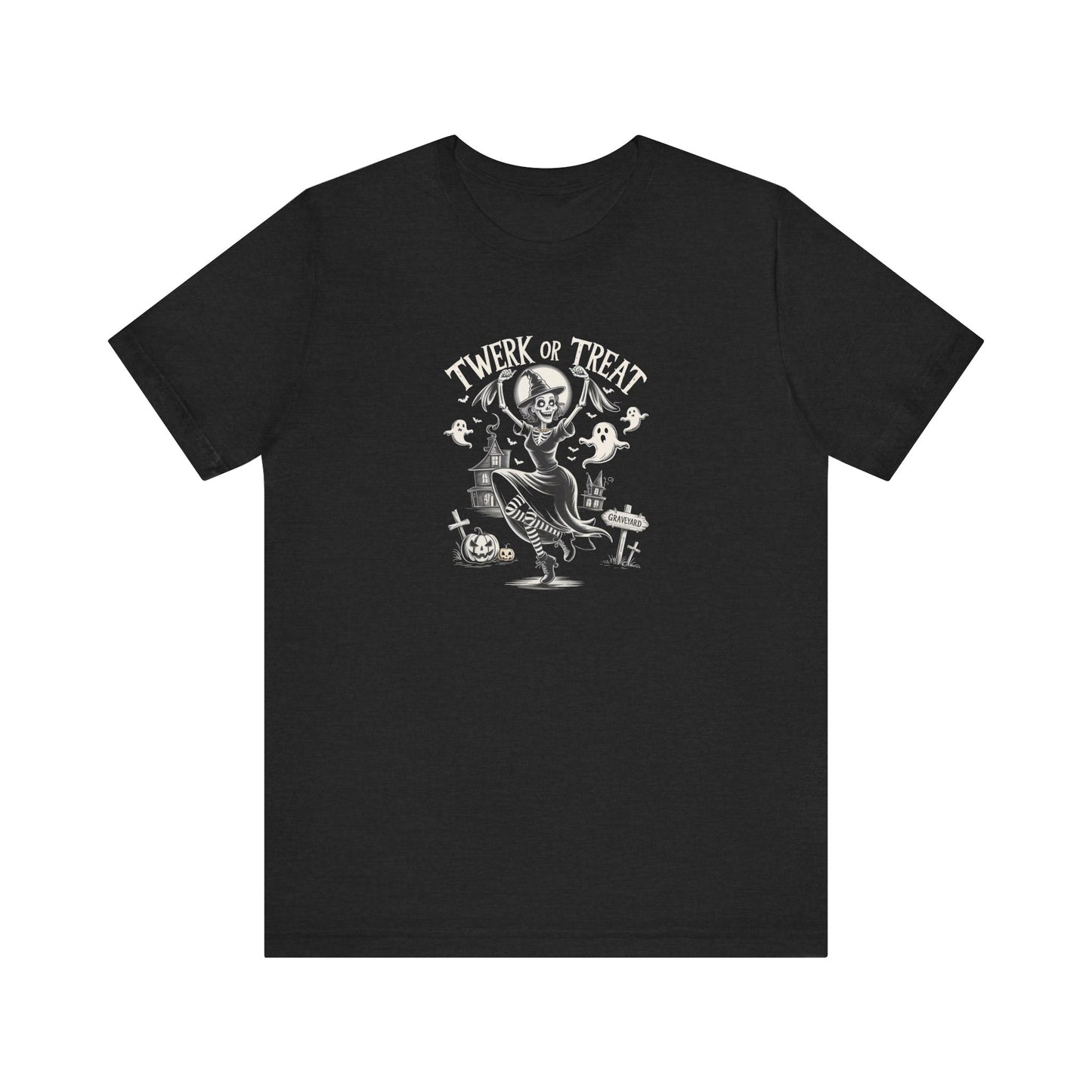 Twerk or Treat Shirt, Funny Halloween Witch Party Tee - Goateez Style