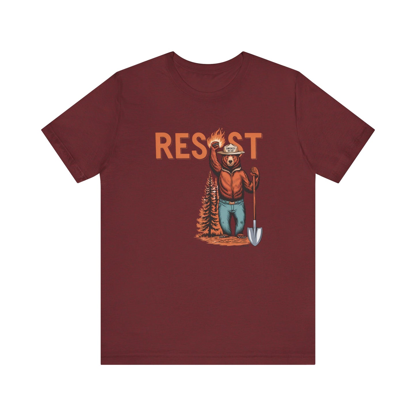 Resist Smokey Bear Shirt - Protect National Parks Tee - Goateez Style