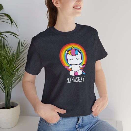 Namasgay Unicorn Tee – Fun LGBTQ Pride T-Shirt - Goateez Style