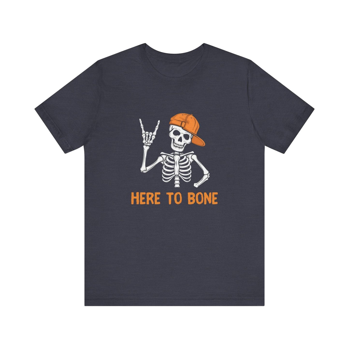 Here to Bone Funny Skeleton Adult Humor T-Shirt - Sexual Innuendo Halloween Tee V2 - Goateez Style