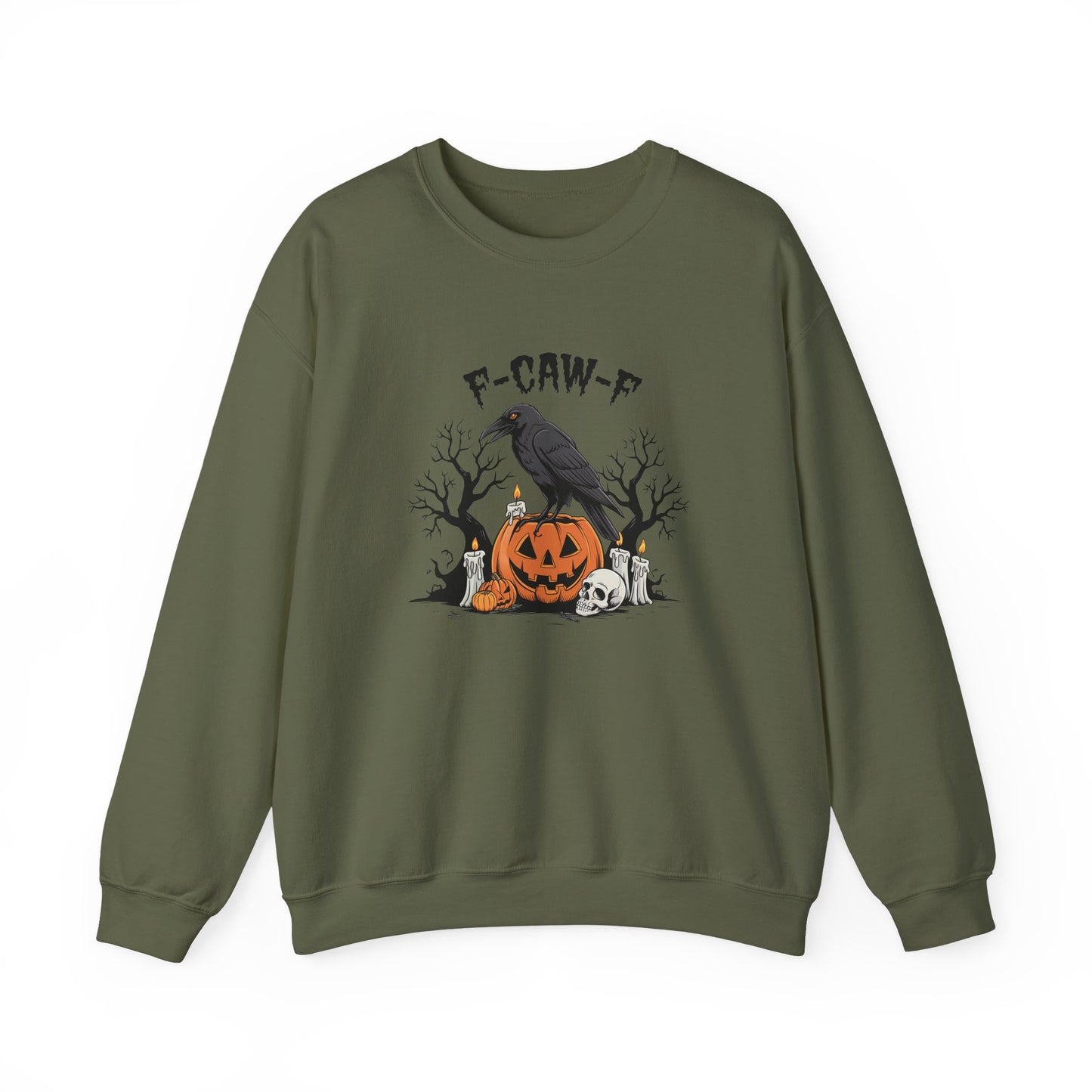 F-Caw-F Raven Sweatshirt - Funny Gothic Crow Halloween Pullover