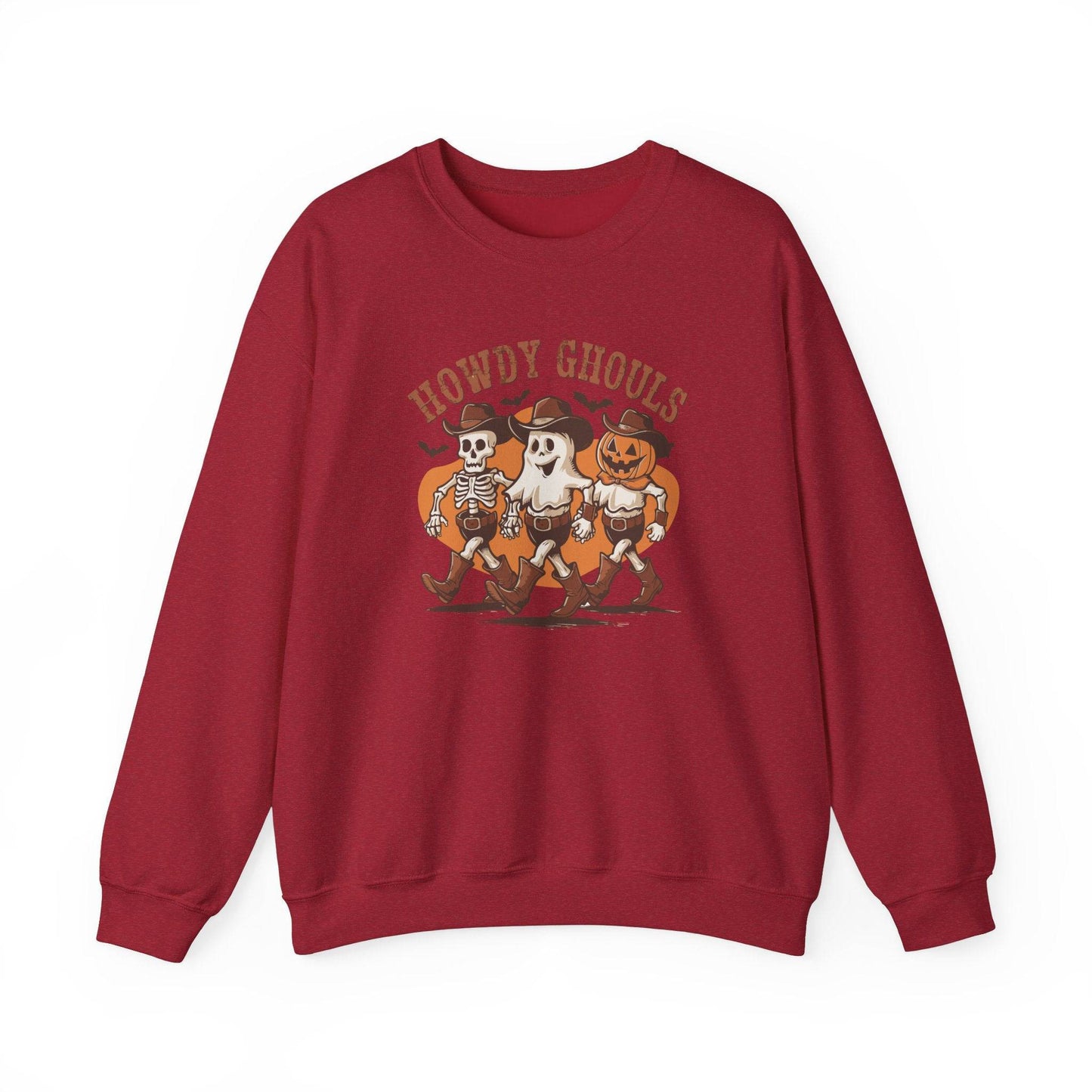 Howdy Ghouls Sweatshirt - Fun Halloween Western Design - Goateez Style
