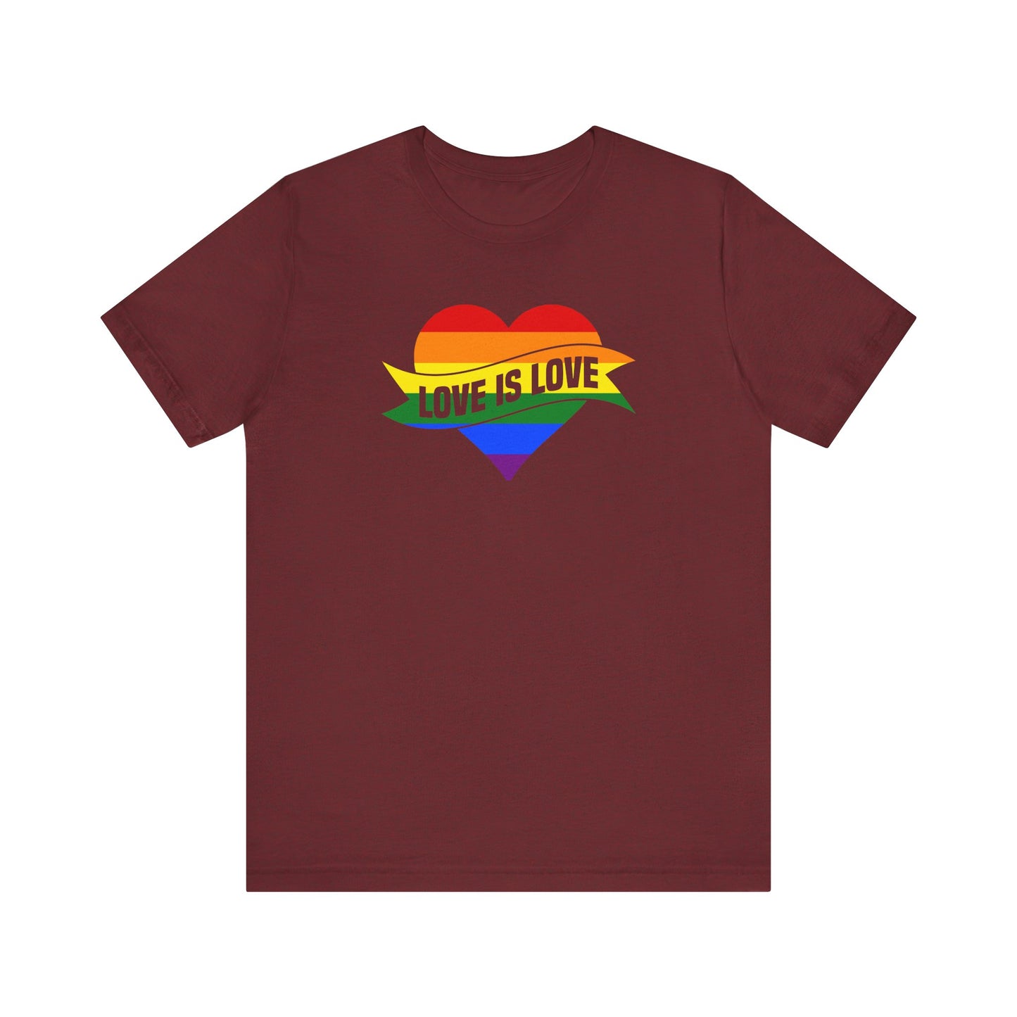 Love Is Love Pride Tee – Rainbow Heart T-Shirt