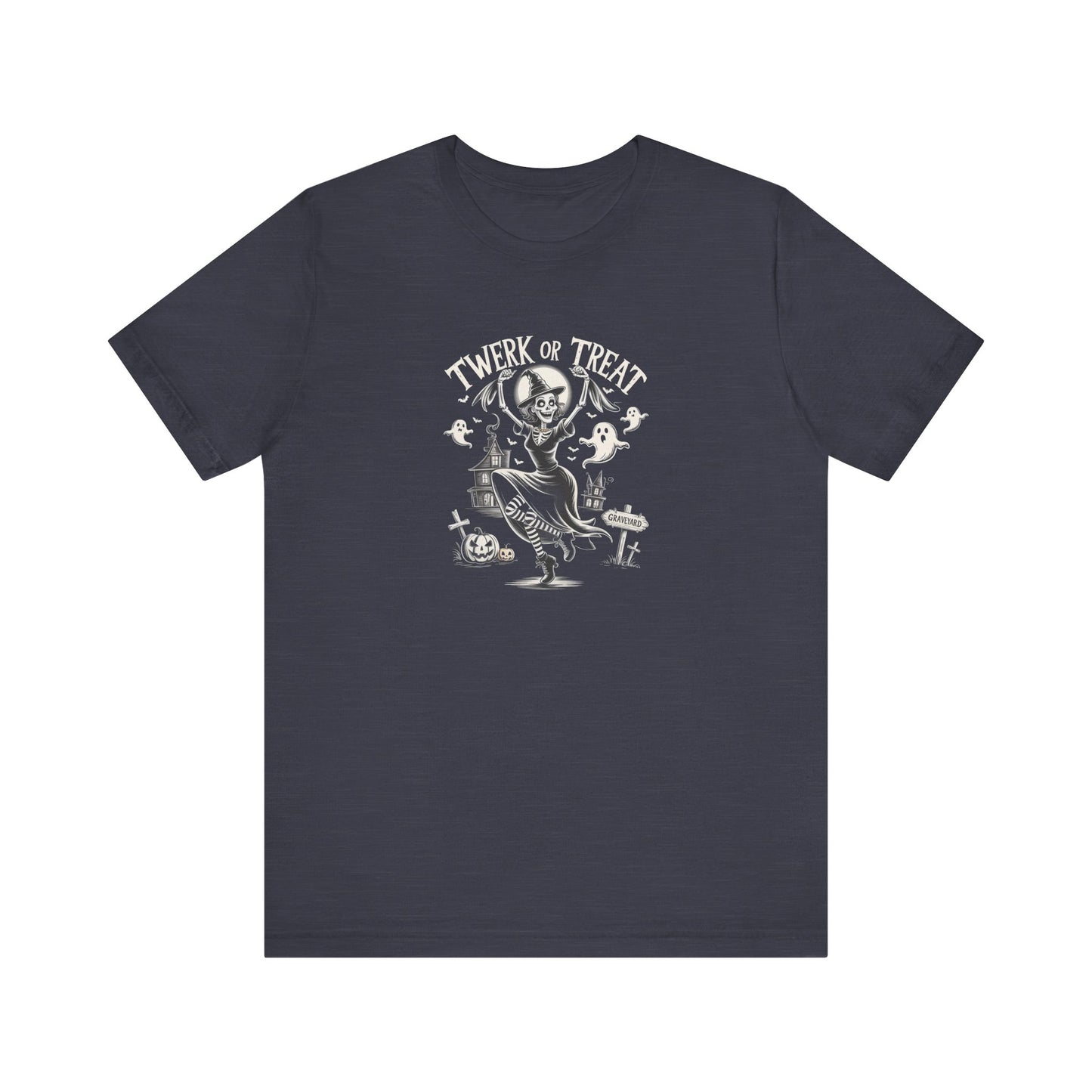 Twerk or Treat Shirt, Funny Halloween Witch Party Tee - Goateez Style