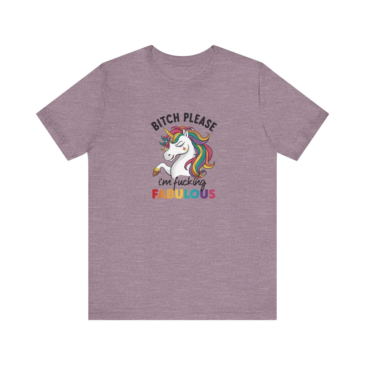 Fabulous Unicorn T-Shirt - Colorful Rainbow Pride Tee - Goateez Style