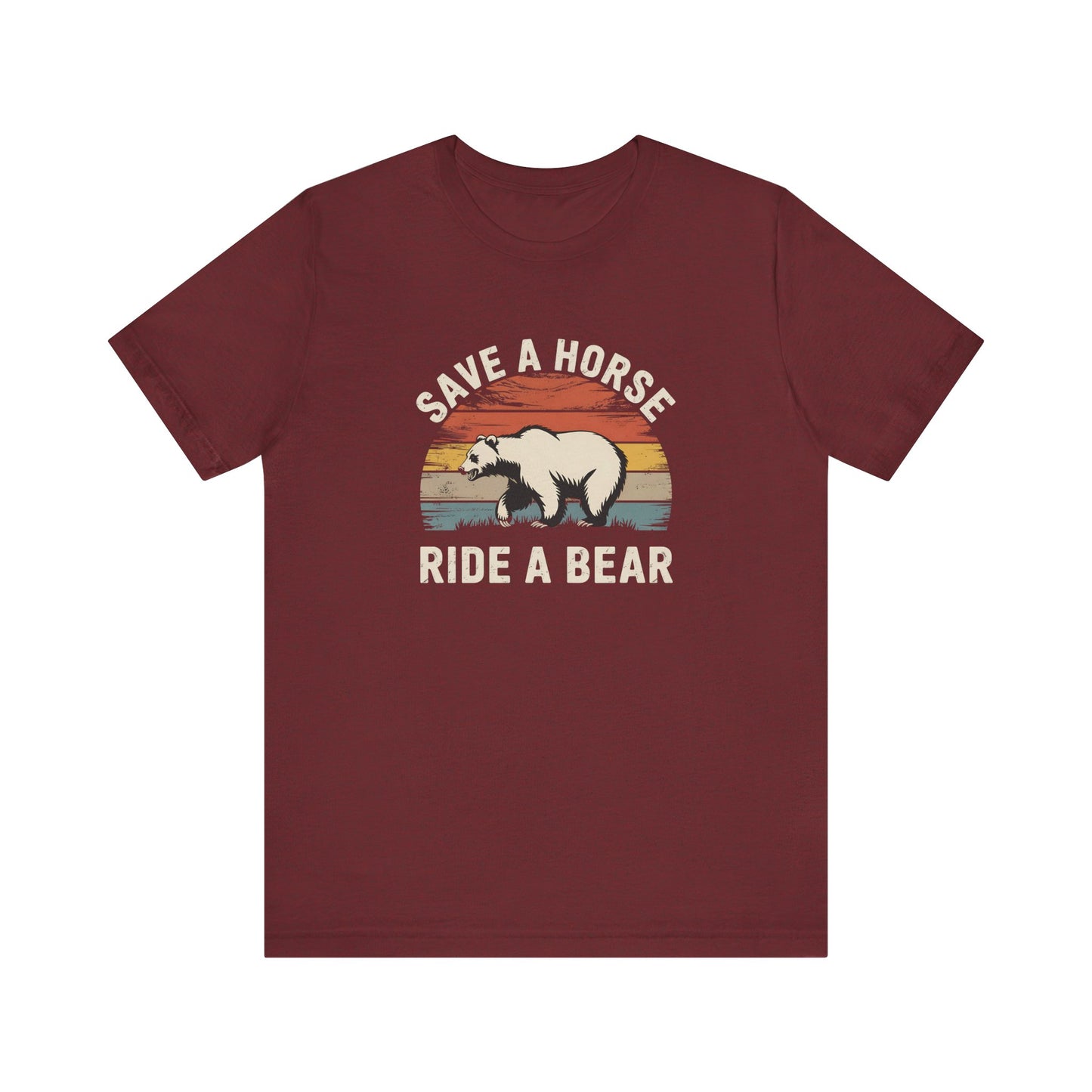 Save a Horse Ride a Bear Funny Gay Pride Shirt