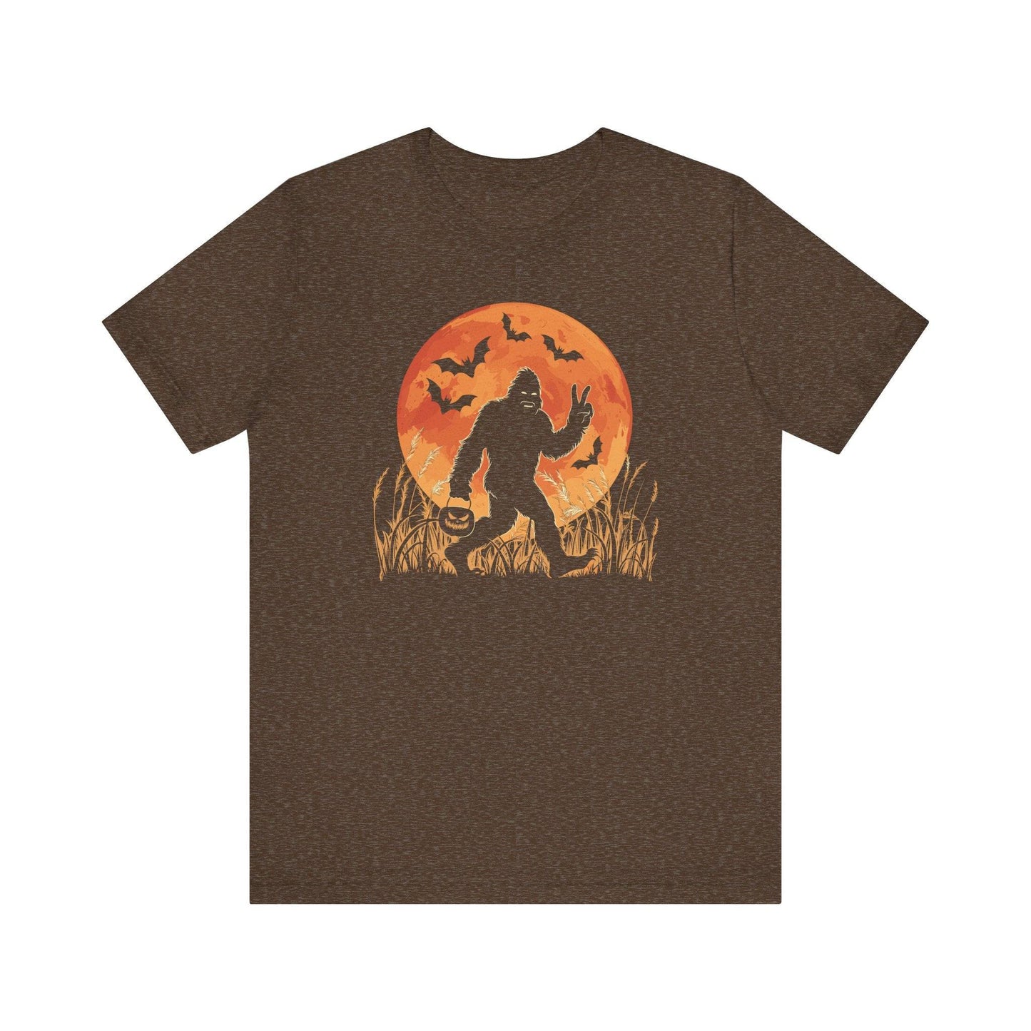 Bigfoot Halloween T-Shirt - Sasquatch Trick or Treat Design Tee - Goateez Style