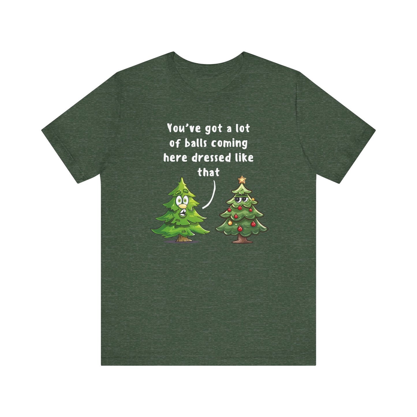 Funny Christmas Tree Shirt | Holiday Humor Party Tee - Goateez Style