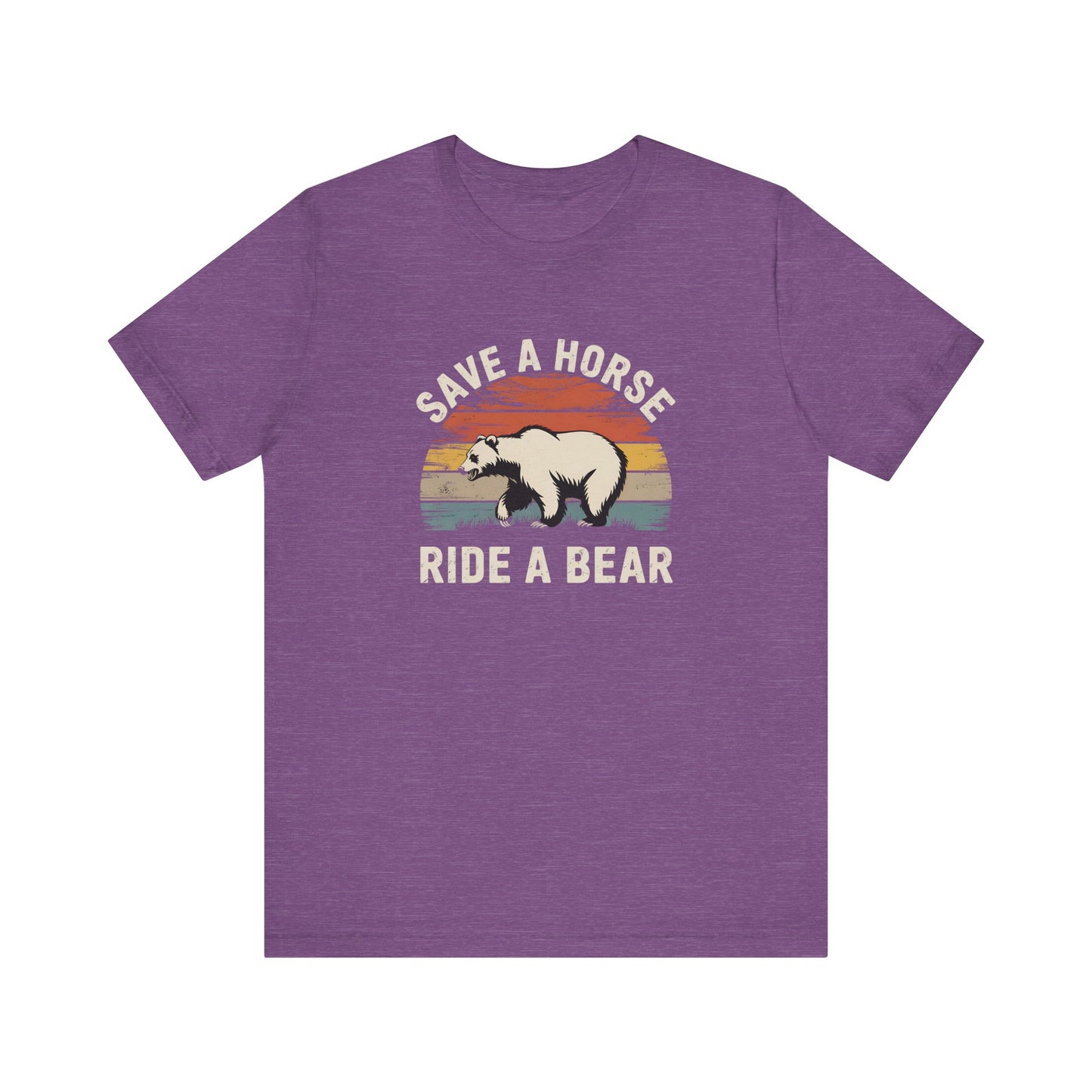 Save a Horse Ride a Bear Funny Gay Pride Shirt
