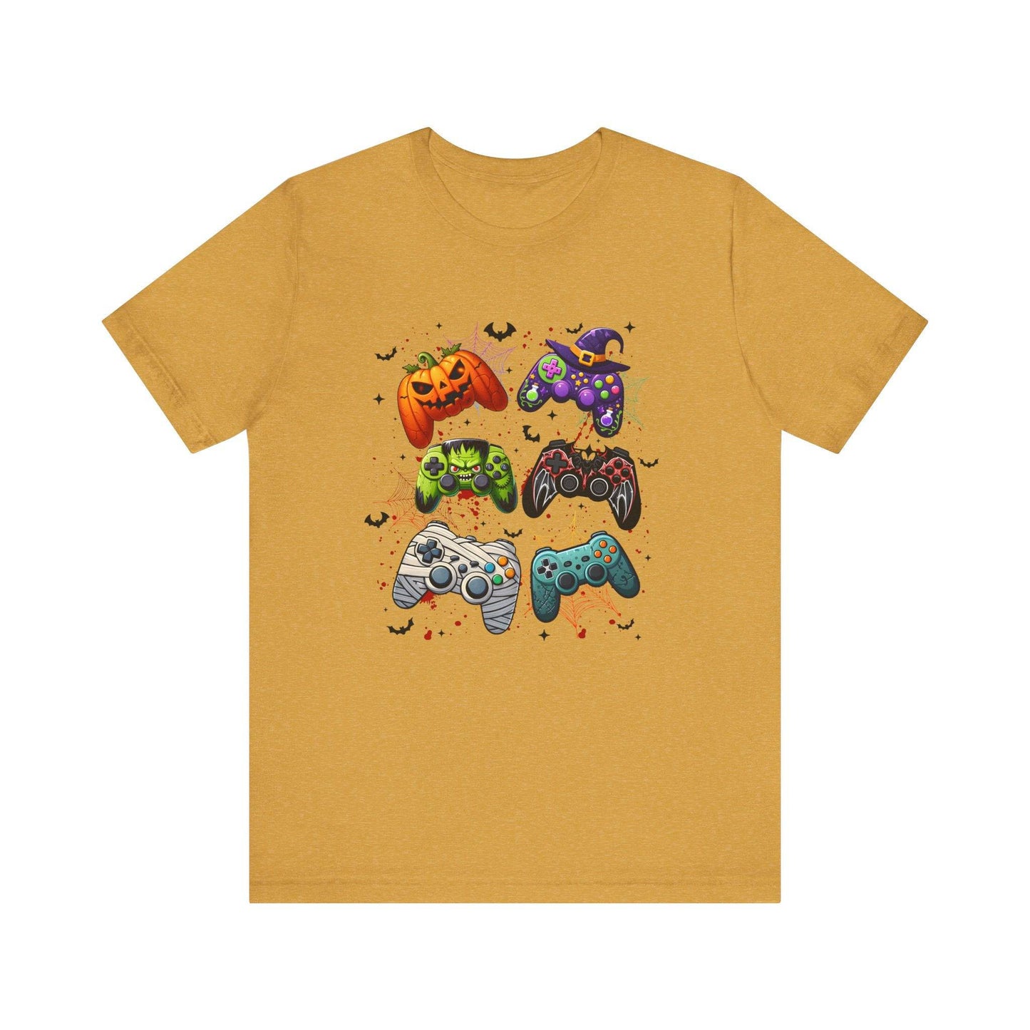 Halloween Gamer T-Shirt - Spooky Gaming Controller Design Tee - Goateez Style