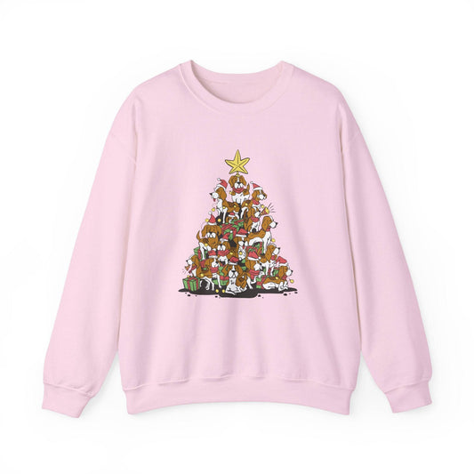 Beagle Christmas Tree Sweatshirt - Fun Holiday Dog Lover Design - Goateez Style