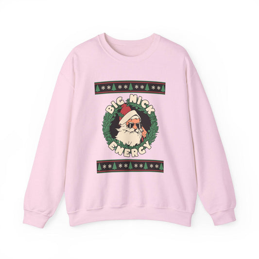 Big Nick Energy Funny Santa Christmas Sweatshirt Gift - Goateez Style