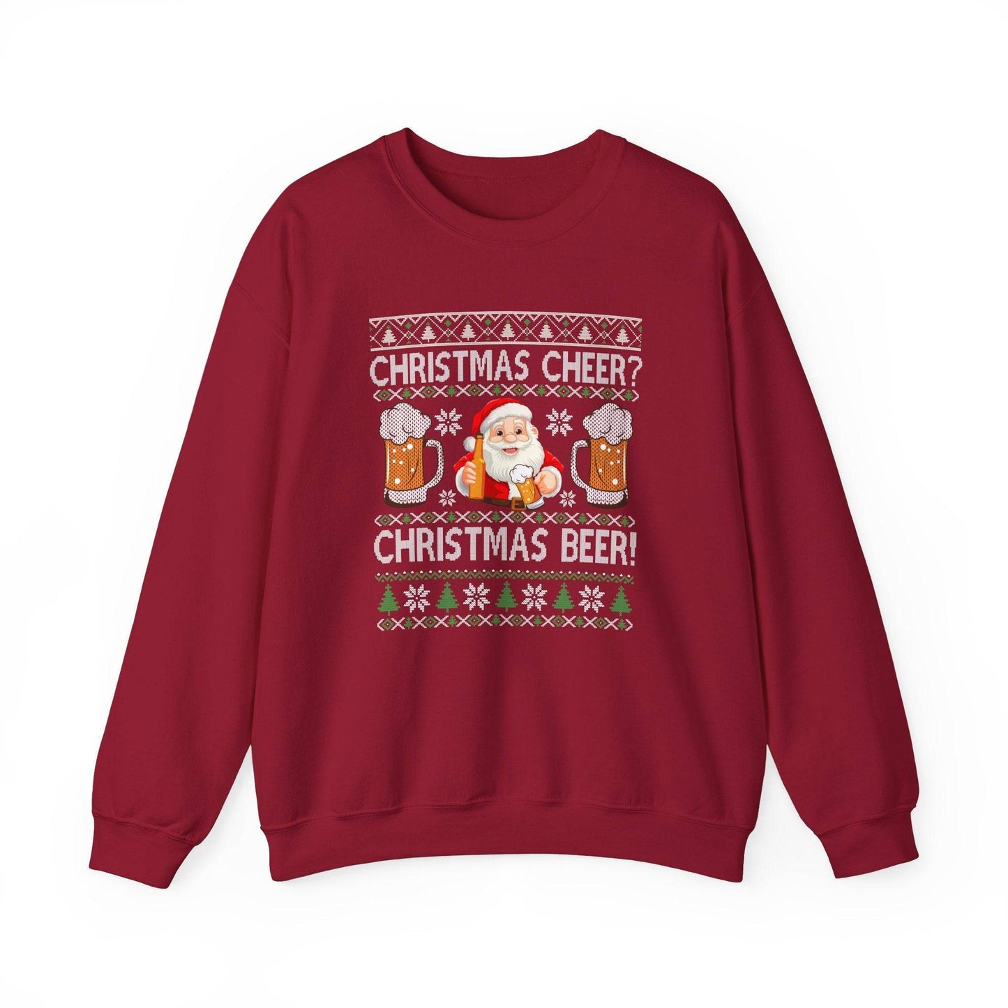 Christmas Beer Santa Funny Holiday Sweatshirt - Goateez Style