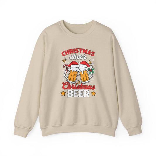 Christmas Cheer Beer Sweatshirt Funny Holiday Drinking Shirt - Goateez Style