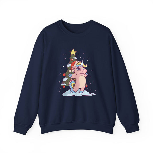 Christmas Unicorn Sweatshirt - Cute and Festive Holiday Magic - Goateez Style