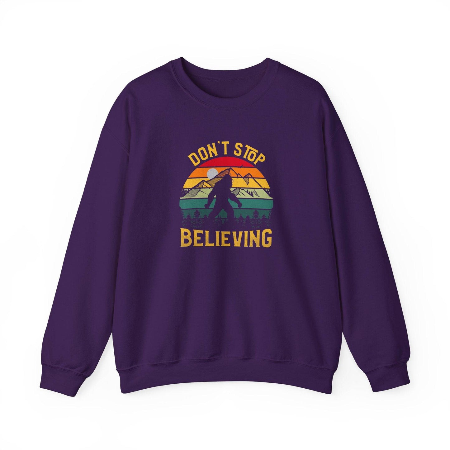 Don't Stop Believing Bigfoot Retro Sweatshirt - Goateez Style
